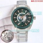 New Omega Watch - Aqua Terra Worldtimer Green Bezel Clone 8500 Watch